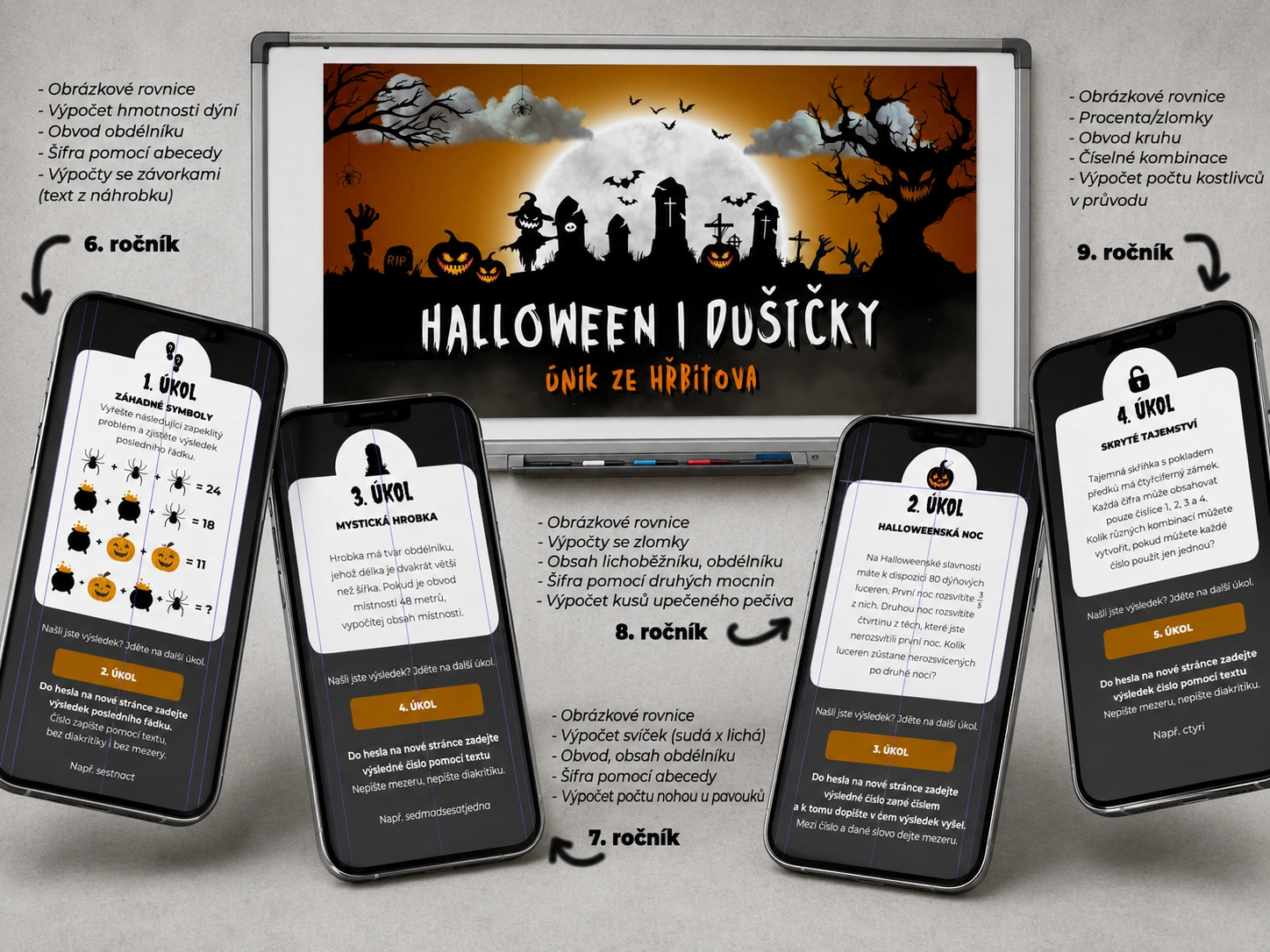Náhledový obrázek k materiálu Halloween - opakování kolem podzimních prázdnin