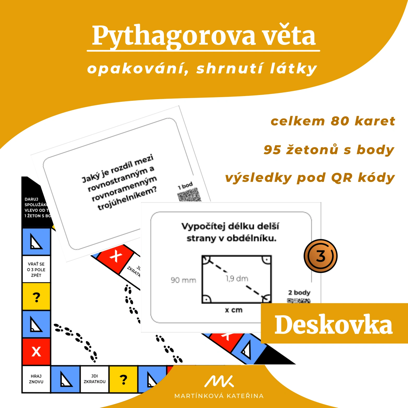 Titulní obrázek k materiálu N02 - shrnutí Pythagorovy věty