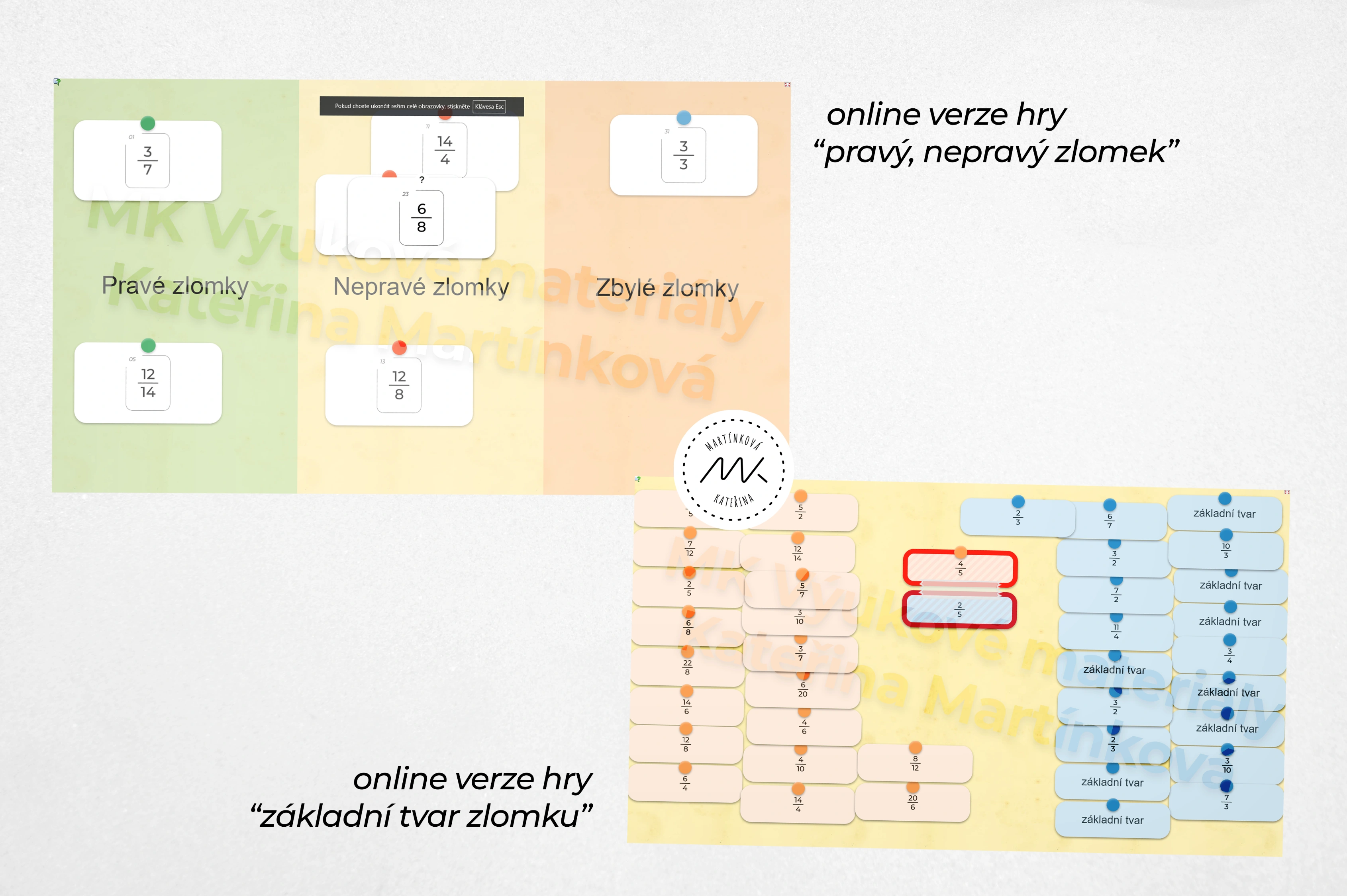 Náhledový obrázek k materiálu M01 - zlomky - úvodní pojmy